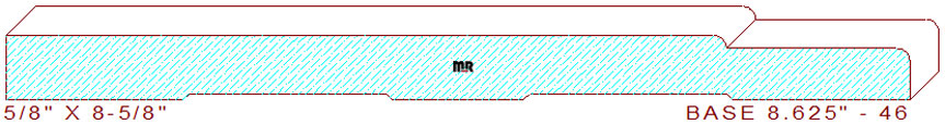 Baseboard 8-5/8" - 46 Baseboard 8-5/8" - 46