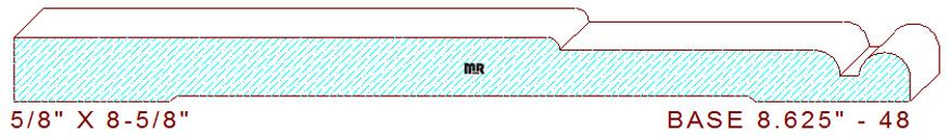 Baseboard 8-5/8" - 48 Baseboard 8-5/8" - 48