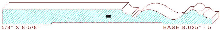 Baseboard 8-5/8" - 5 Baseboard 8-5/8" - 5