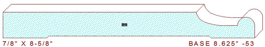 Baseboard 8-5/8" - 53