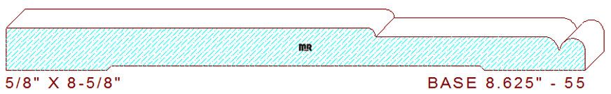 Baseboard 8-5/8" - 55 Baseboard 8-5/8" - 55