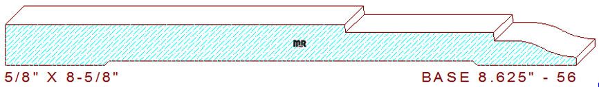 Baseboard 8-5/8" - 56 Baseboard 8-5/8" - 56