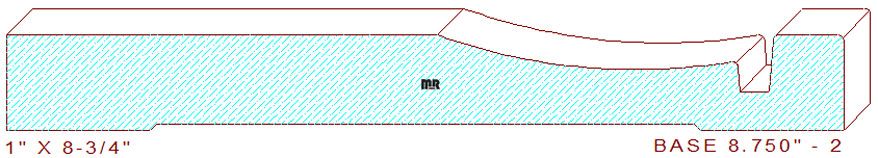 Baseboard 8-3/4" - 2 Baseboard 8-3/4" - 2