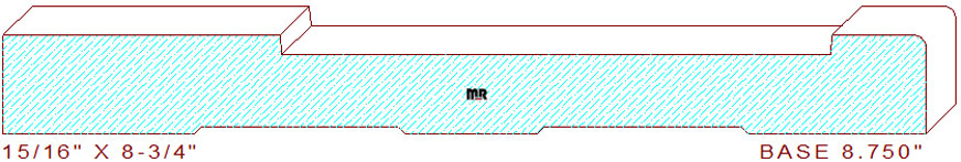 Baseboard 8-3/4" Baseboard 8-3/4"