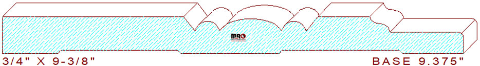 Baseboard 9-3/8" Baseboard 9-3/8"