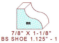 Base Shoe 1-1/8" - 1 Base Shoe 1-1/8" - 1