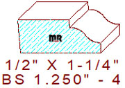 Base Shoe 1-1/4" - 4 Base Shoe 1-1/4" - 4