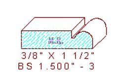 Base Shoe 1-1/2" - 3 Base Shoe 1-1/2" - 3