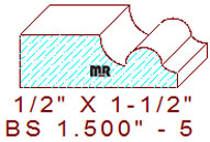 Base Shoe 1-1/2" - 5 Base Shoe 1-1/2" - 5