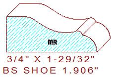 Base Shoe 1-29/32"