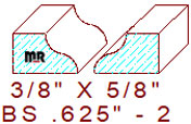 Base Shoe 5/8" - 2 Base Shoe 5/8" - 2