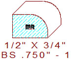 Base Shoe 3/4" - 1 Base Shoe 3/4" - 1