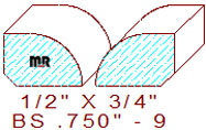 Base Shoe 3/4" - 9 Base Shoe 3/4" - 9