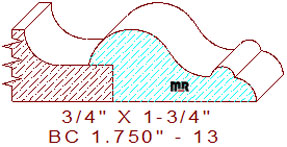 Base Cap 1-3/4" - 13 Base Cap 1-3/4" - 13