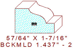 Brickmould 1-7/16" - 2 Brickmould 1-7/16" - 2