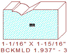 Brickmould 1-15/16" - 3 Brickmould 1-15/16" - 3