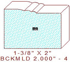 Brick Mould 2" - 4