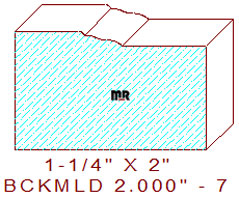 Brickmould 2" - 7