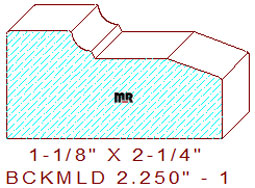 Brickmould 2-1/4" - 1 Brickmould 2-1/4" - 1