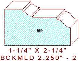 Brickmould 2-1/4" - 2 Brickmould 2-1/4" - 2