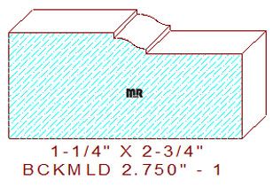 Brickmould 2-3/4" - 1 Brickmould 2-3/4" - 1