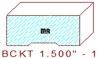 Backout/Relief Cut 1-1/2" - 1 Backout/Relief Cut 1-1/2" - 1