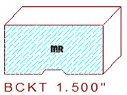 Backout/Relief Cut 1-1/2" Backout/Relief Cut 1-1/2"