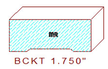 Backout/Relief Cut 1-3/4" Backout/Relief Cut 1-3/4"