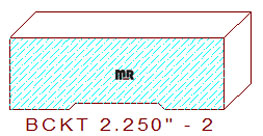 Backout/Relief Cut 2-1/4" - 2 Backout/Relief Cut 2-1/4" - 2
