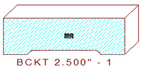 Backout/Relief Cut 2-1/2" - 1 Backout/Relief Cut 2-1/2" - 1