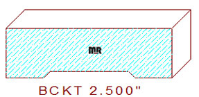 Backout/Relief Cut 2-1/2" Backout/Relief Cut 2-1/2"