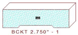 Backout/Relief Cut 2-3/4" - 1 Backout/Relief Cut 2-3/4" - 1