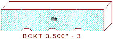 Backout/Relief Cut 3-1/2" - 3 Backout/Relief Cut 3-1/2" - 3