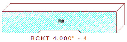 Backout/Relief Cut 4" - 4