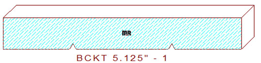 Backout/Relief Cut 5-1/8" - 1