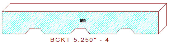 Backout/Relief Cut 5-1/4" - 4 Backout/Relief Cut 5-1/4" - 4