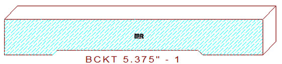 Backout/Relief Cut 5-3/8" - 1