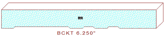 Backout/Relief Cut 6-1/4"