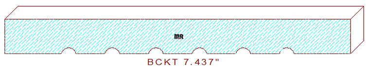 Backout/Relief Cut 7-7/16"