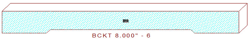 Backout/Relief Cut 8" - 6