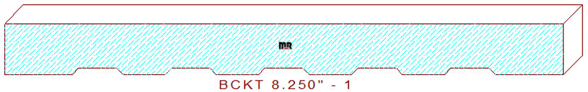 Backout/Relief Cut 8-1/4" - 1 Backout/Relief Cut 8-1/4" - 1