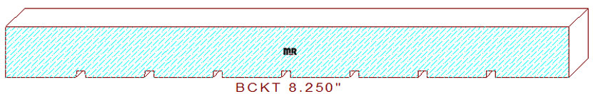 Backout/Relief Cut 8-1/4"
