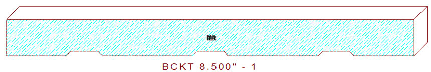 Backout/Relief Cut 8-1/2" - 1