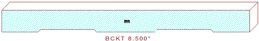 Backout/Relief Cut 8-1/2"