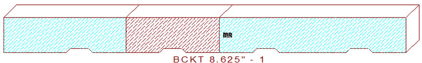 Backout/Relief Cut 8-5/8" - 1