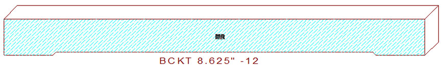 Backout/Relief Cut 8-5/8" - 12