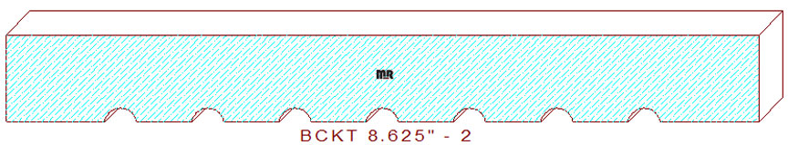 Backout/Relief Cut 8-5/8" - 2 Backout/Relief Cut 8-5/8" - 2
