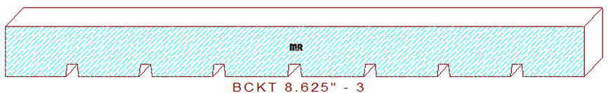 Backout/Relief Cut 8-5/8" - 3