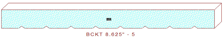 Backout/Relief Cut 8-5/8"- 5