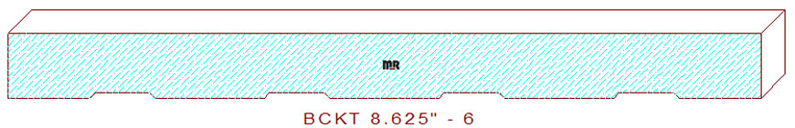 Backout/Relief Cut 8-5/8" - 6